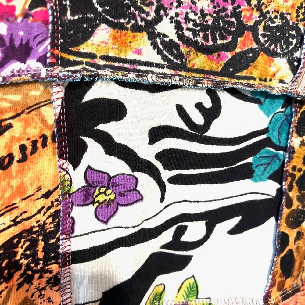 Jackpot Women's Multicolor Patchwork Hooded Zip U… - image 8